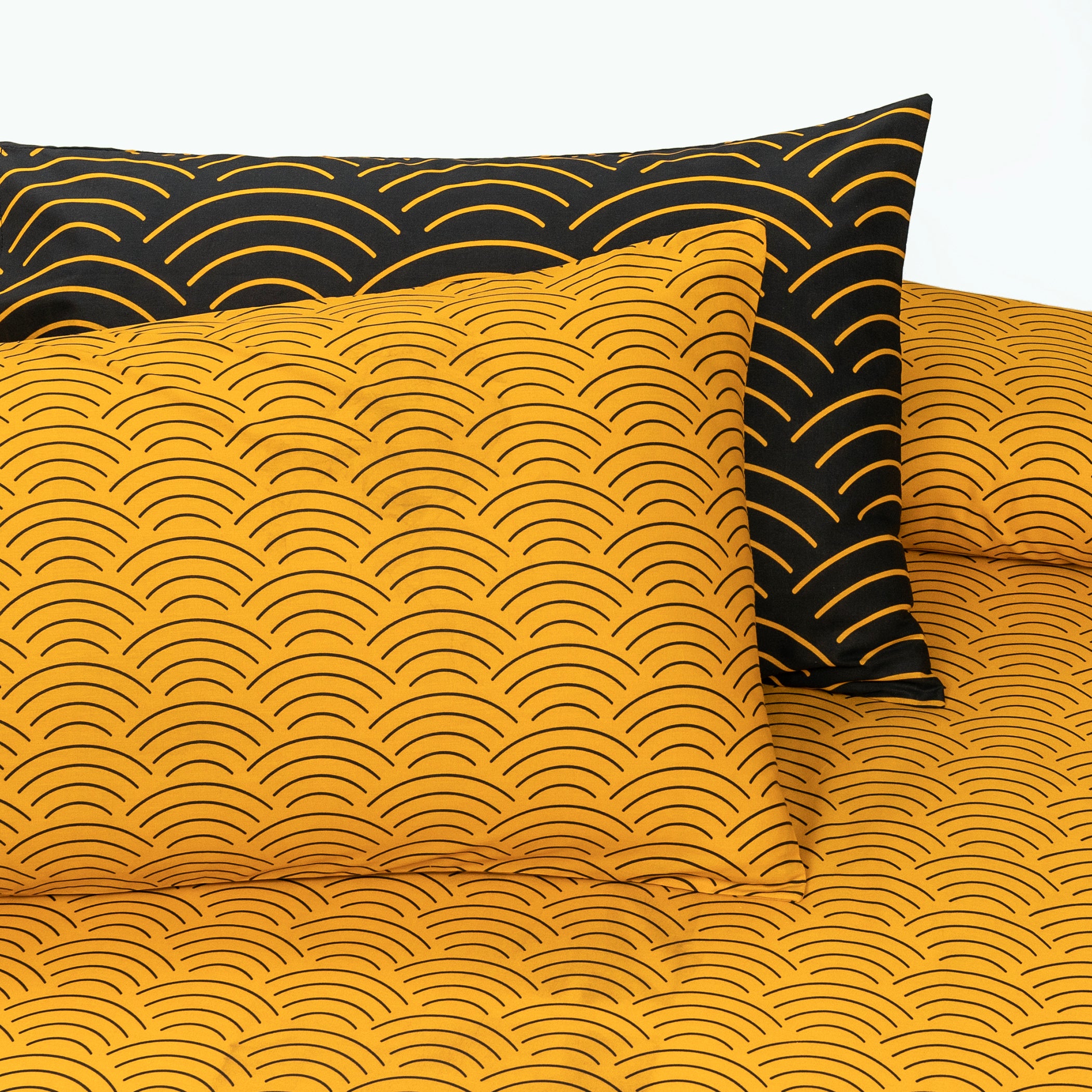 Pure Cotton Fitted Sheet Set - Orion Yellow