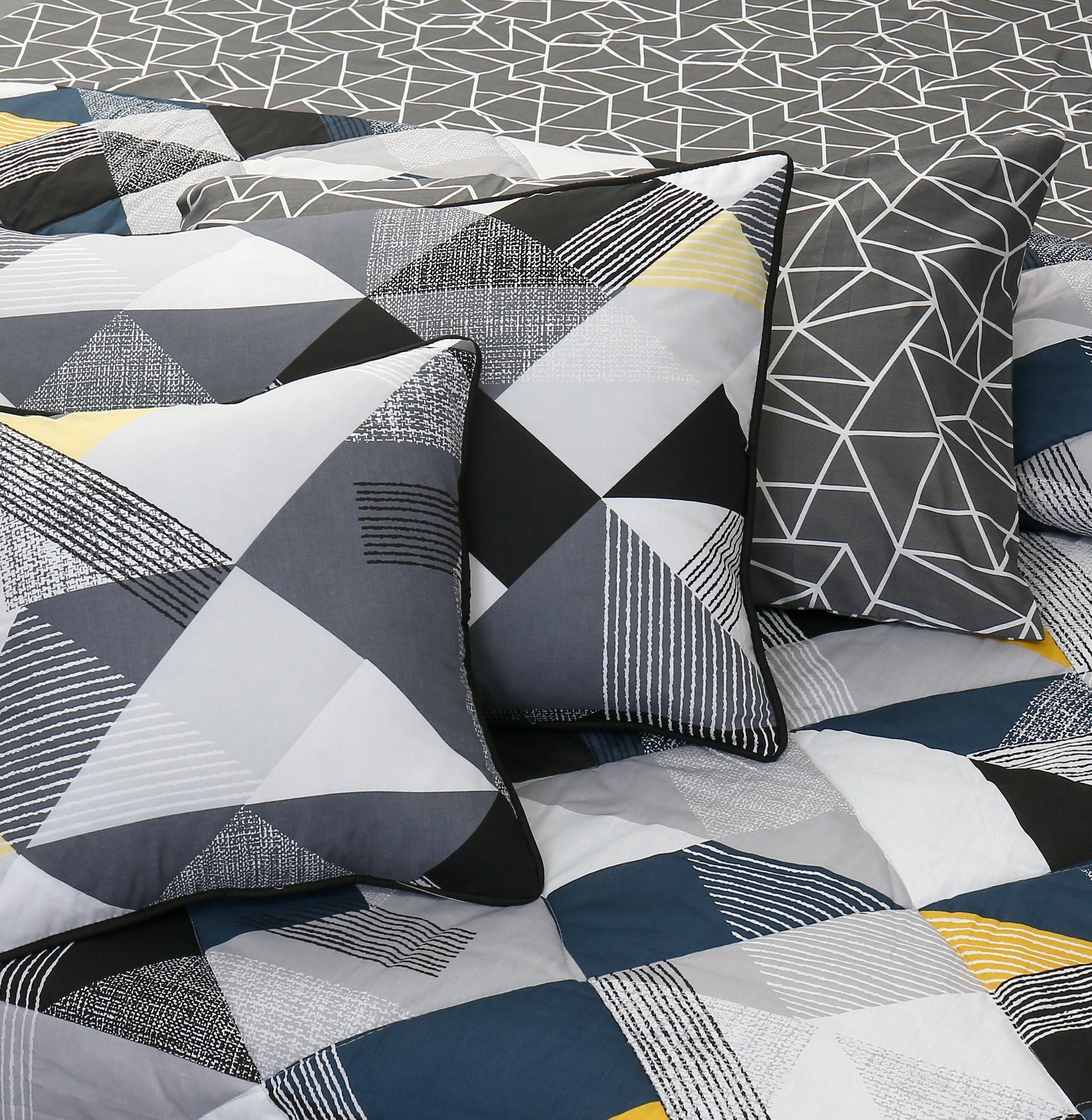 4 Pillows Cotton Bed Sheet - Trinity