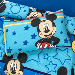 4-Piece Kids Cartoon Character Printed Bedspread Set - Mickey Mouse