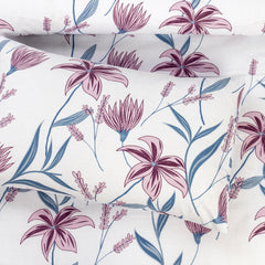 Pure Cotton Bed Sheet Set - Orchid