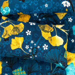 Pure Cotton Bed Sheet Set - Ginko Blue