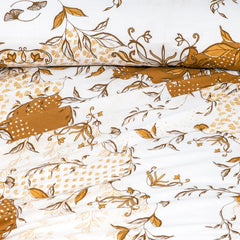 Pure Cotton Bed Sheet Set - Ginko Gold