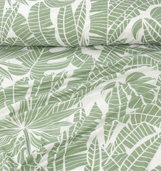 Pure Cotton Bed Sheet Set - Palm Leaves