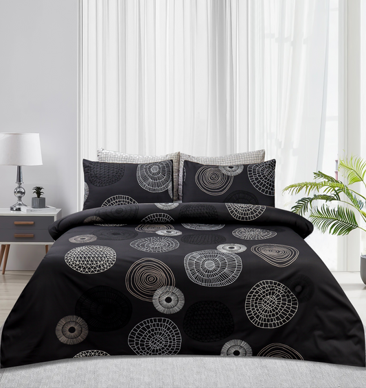 Pure Cotton Bed Sheet Set - Circles