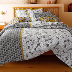 Pure Cotton Bed Sheet Set - Spicy Leaves