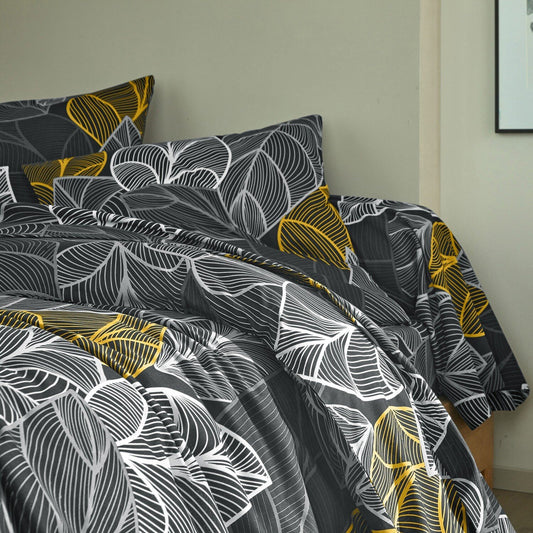 Pure Cotton Bed Sheet Set - Paradise Leaves