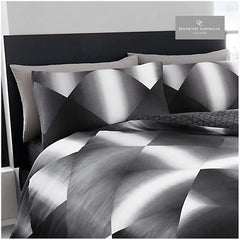 Pure Cotton Bed Sheet Set - 3D Triangles