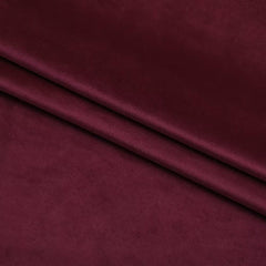 2 PCs Stainless Ring Eyelet Velvet Curtains With Velcro Belts - Mahroon