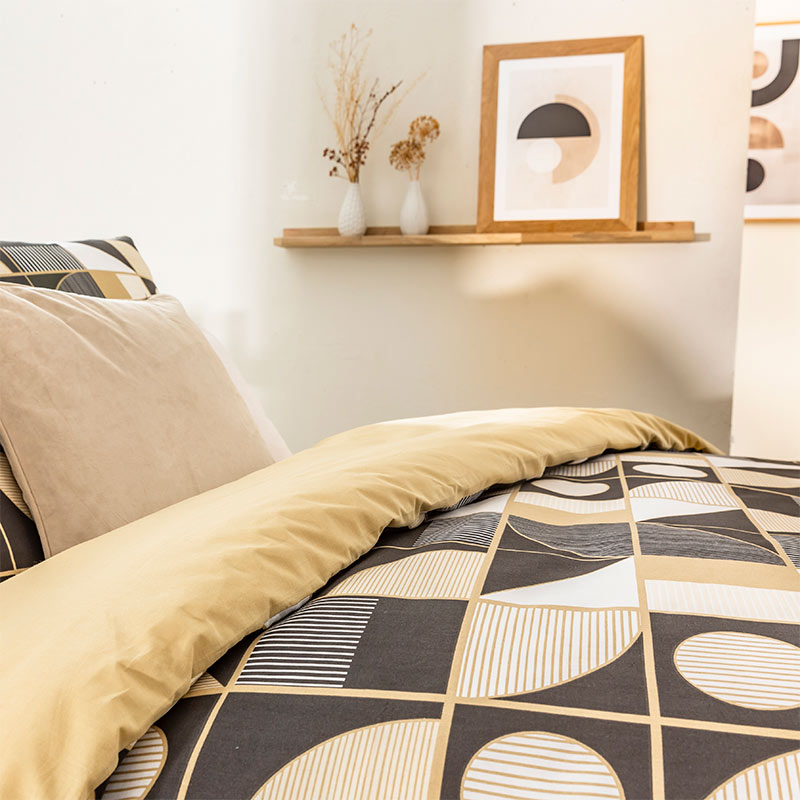 Pure Cotton Bed Sheet Set - Bold Brown