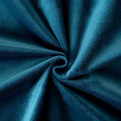2 PCs Stainless Ring Eyelet Velvet Curtains With Velcro Belts - Blue Sapphire