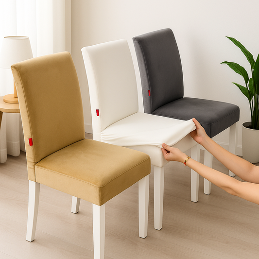 Stretchable Velvet Dining Chair Covers