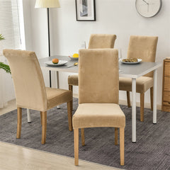 Stretchable Velvet Dining Chair Covers.