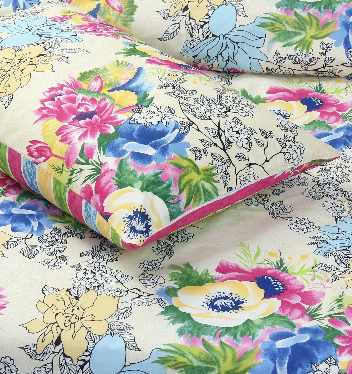 4 Pillows Cotton Bed Sheet - Patroon