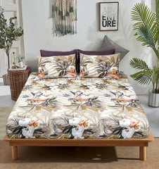 Pure Cotton Bed Sheet Set - Lily