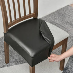 Waterproof Faux Leather Dining Seat Covers.