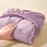 Reversible Velvet Duvet Cover With Velvet Sheet - Sweet Lilac