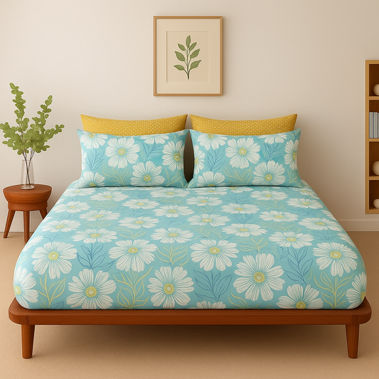 Pure Cotton Fitted Sheet Set - Radiance