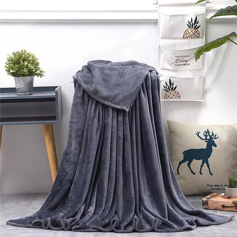 Super Soft Plain Fleece Blanket