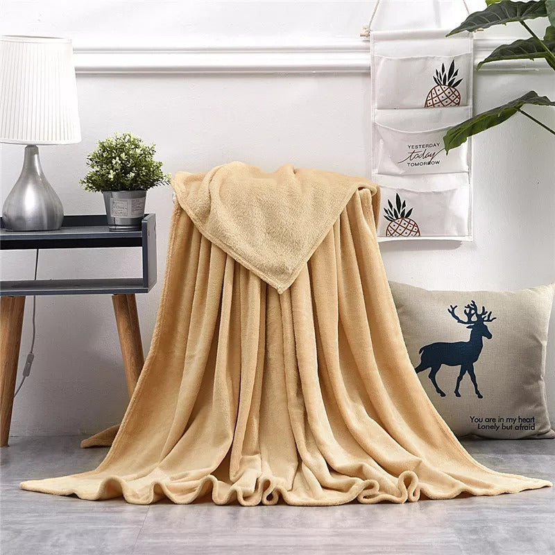 Super Soft Plain Fleece Blanket