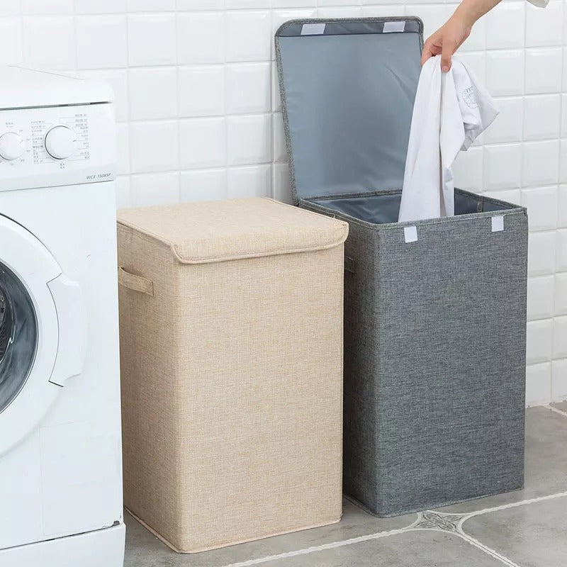 Cotton Jute XXL Foldable Laundry Basket