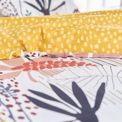 Pure Cotton Bed Sheet Set - Yellow Tropics