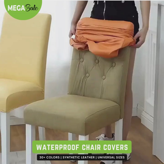 480 GSM Faux Leather Waterproof Chair Covers