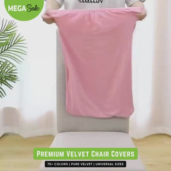 330 GSM Milky Stretchable Velvet Chair Covers
