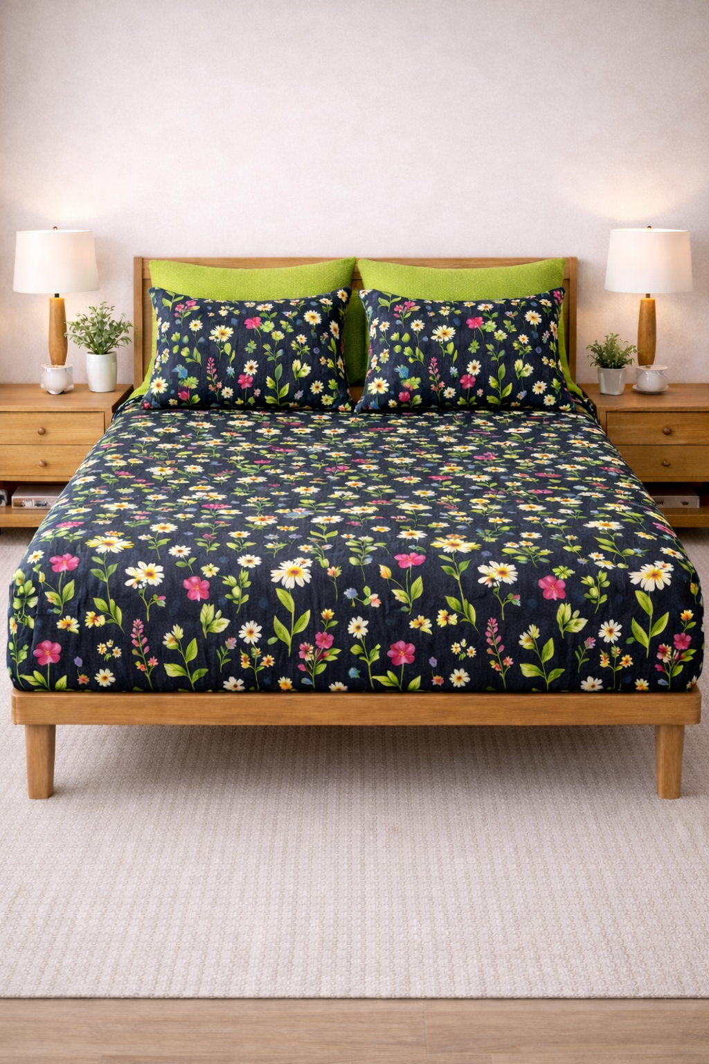 Pure Cotton Fitted Sheet Set - Myla