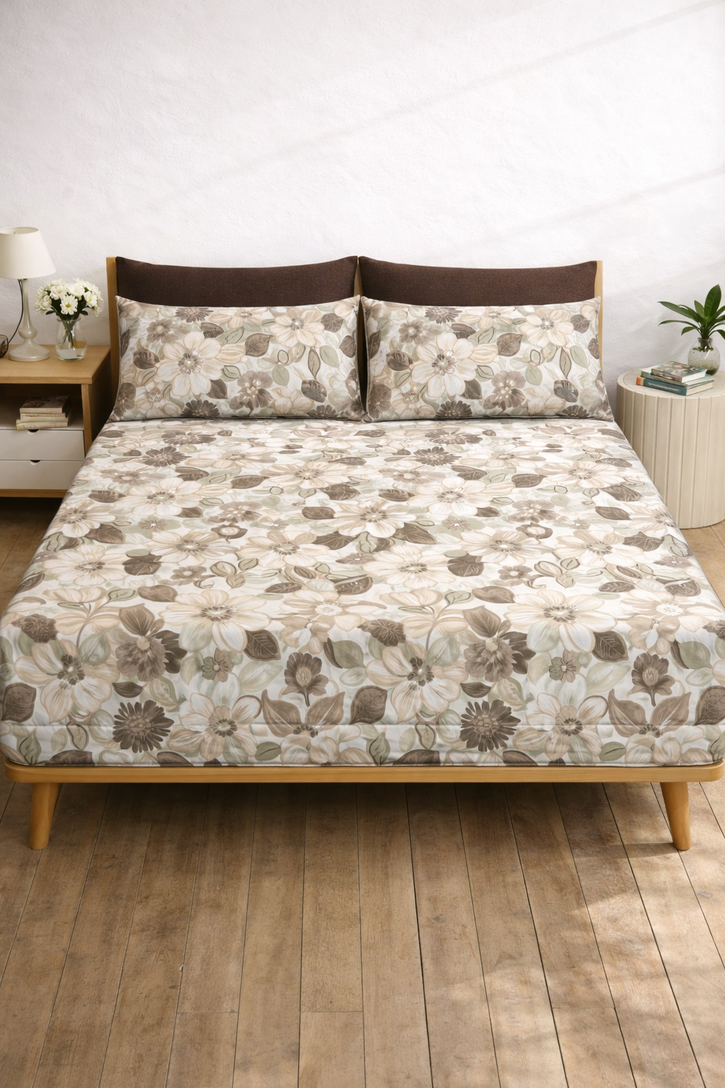 Pure Cotton Fitted Sheet Set - Leaflane