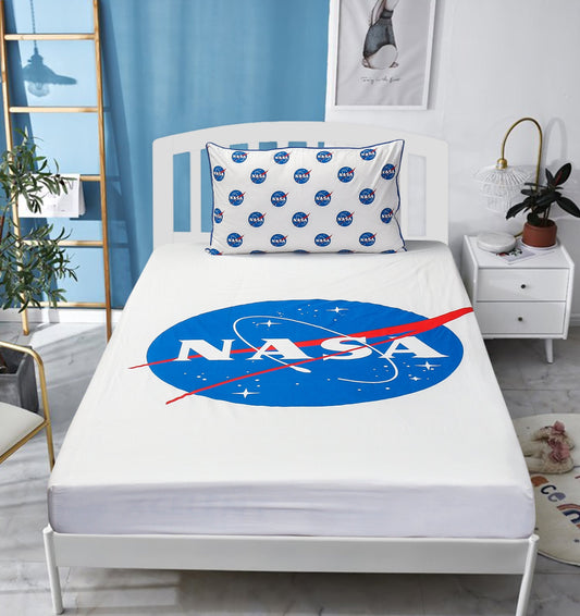 Cartoon Fitted Sheets - Nasa Logo