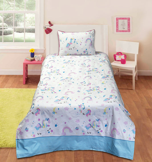 Cartoon Character Bed Sheet - Baby 🦄