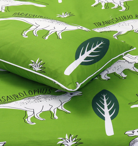 Cartoon Character Bed Sheet - Dino Kingdom