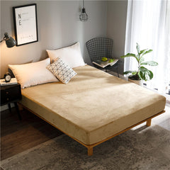 Velvet Fitted Sheet - Beige