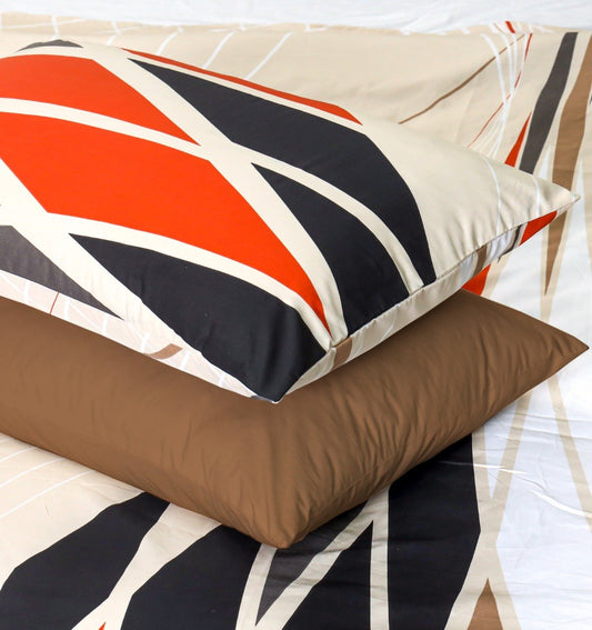 Pure Cotton Bed Sheet Set - Abstract Trio