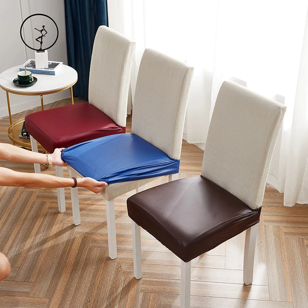 Dining Chair Leather Seat SlipCovers (24+ Colors)